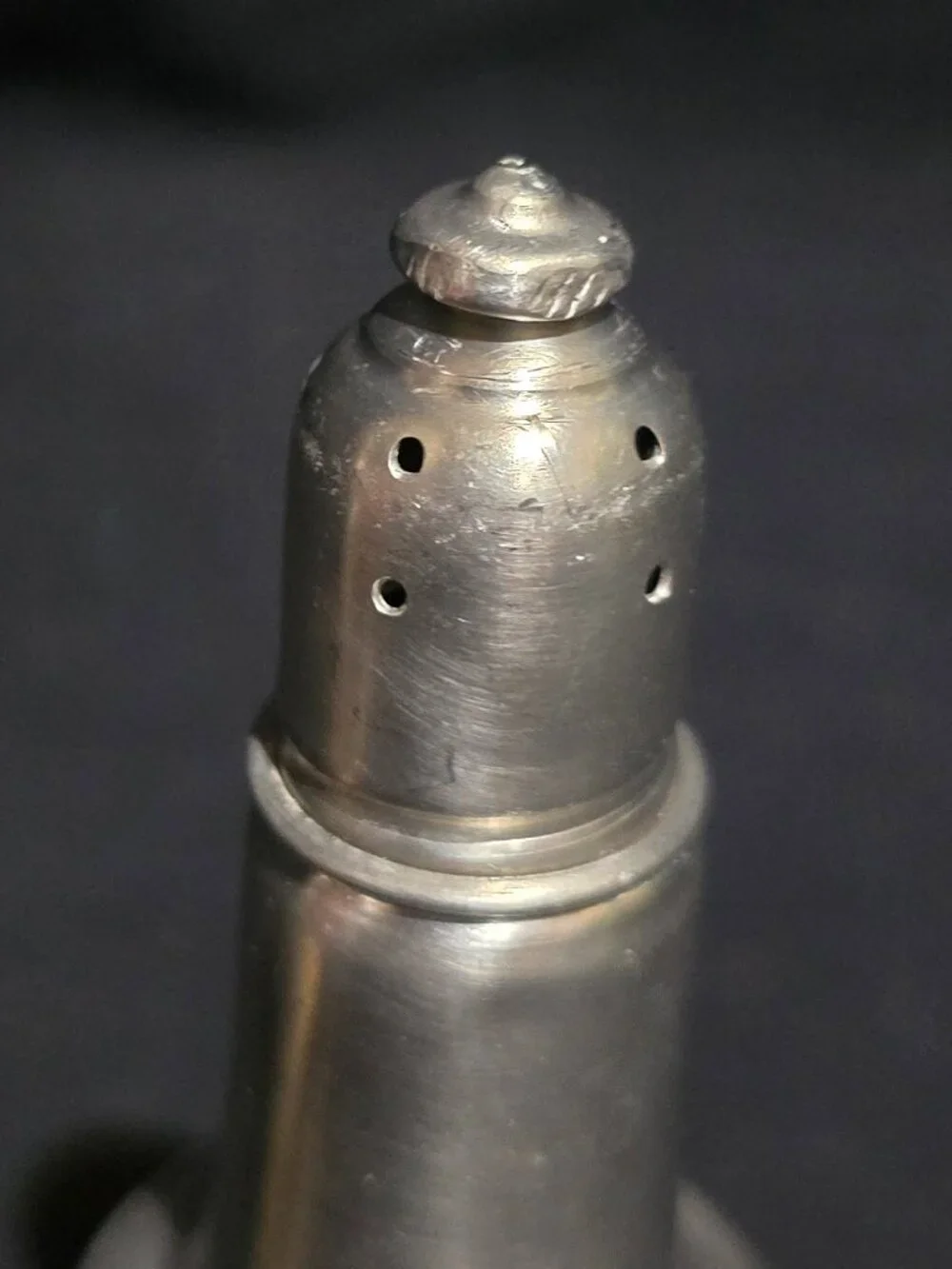 Vtg Empire Pewter Weighted Salt and Pepper Shaker Set #742